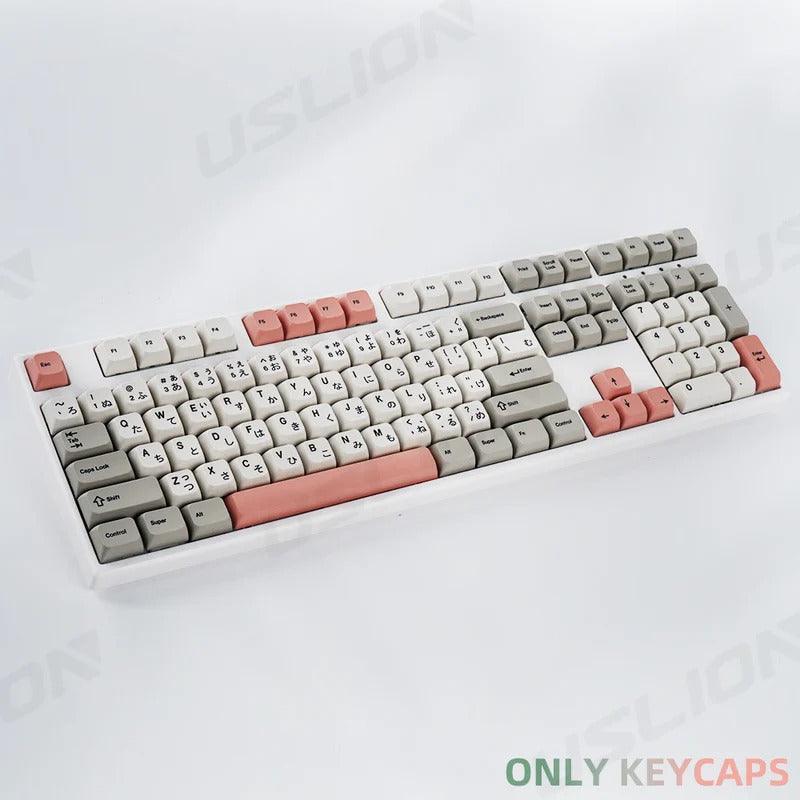 138 Keys Retro Cherry Profile Keycaps - Keebookeys