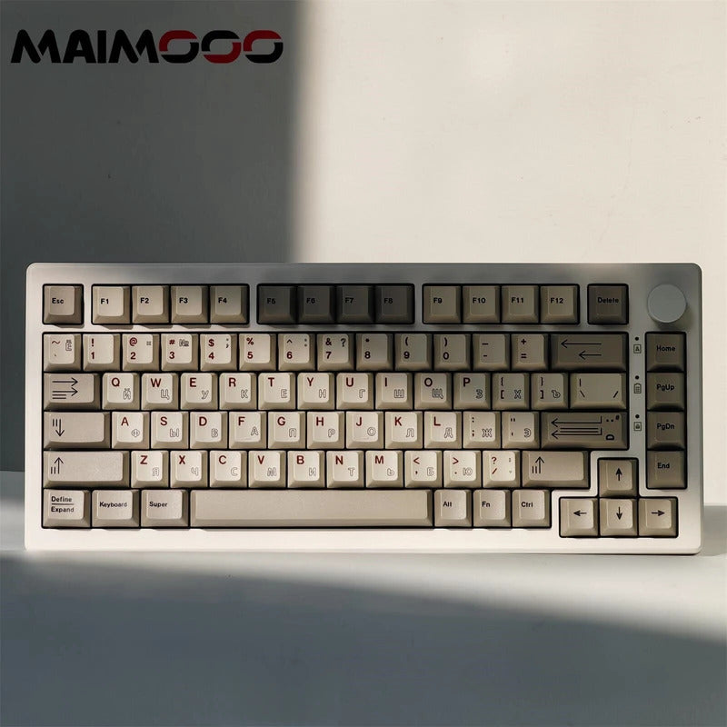 145 Keys Cherry Profile Material Texture Simple Theme Keycap - Keebookeys