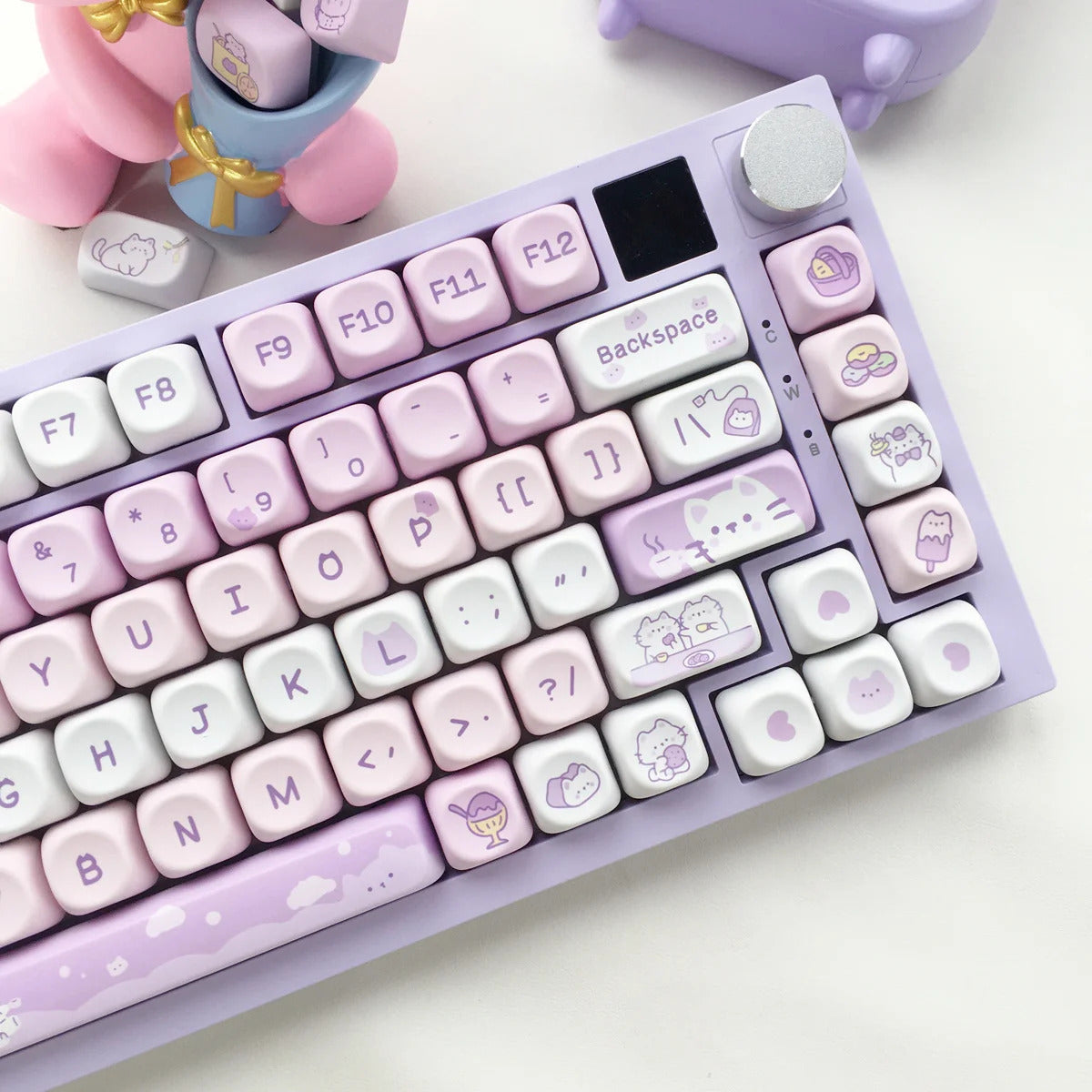 95 Keys Sweet Zoo Series MOA Profile PBT Keycaps - Keebookeys