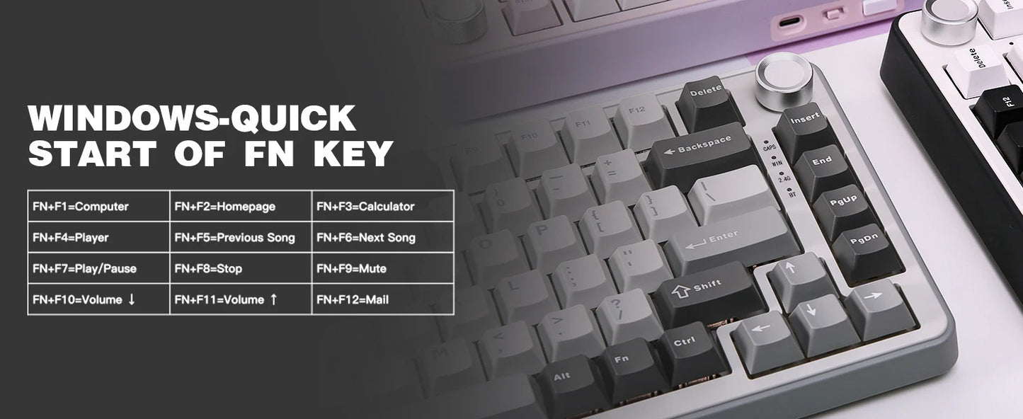YUNZII B75 PRO Mechanical Keyboard - Keebookeys