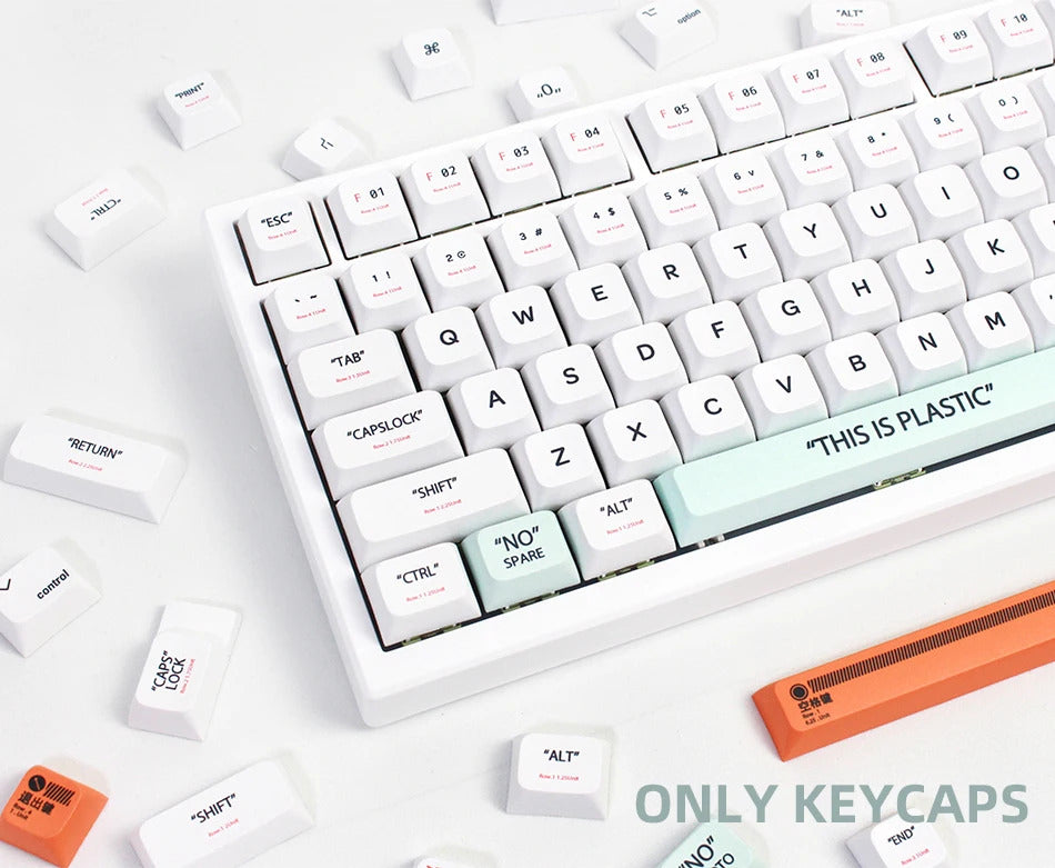 141 Keys XDA Profile Plastic Theme PBT Keycaps - Keebookeys