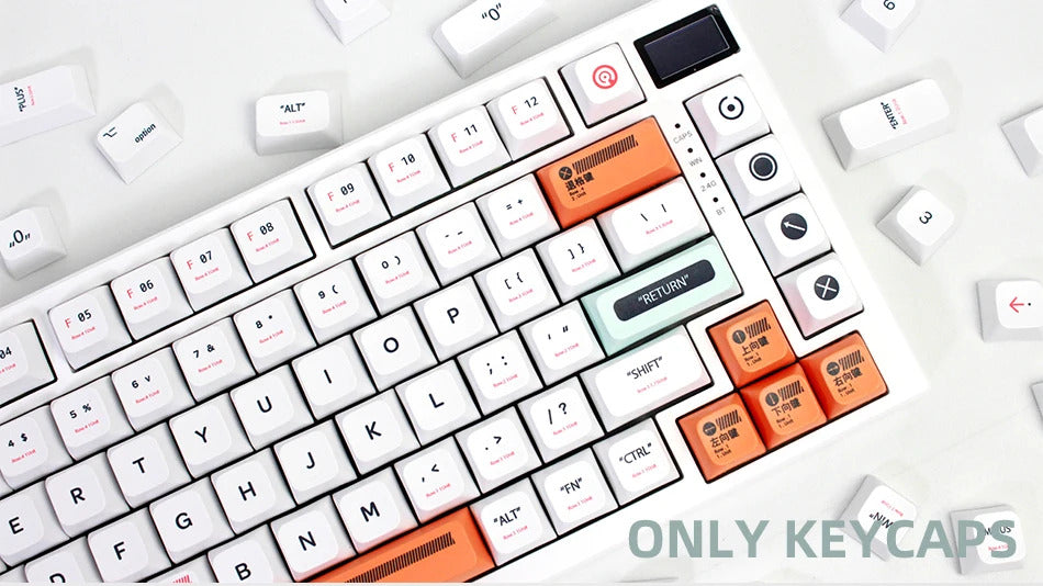 141 Keys XDA Profile Plastic Theme PBT Keycaps - Keebookeys