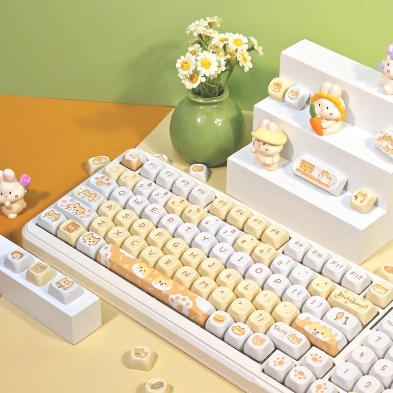 95 Keys Sweet Zoo Series MOA Profile PBT Keycaps - Keebookeys