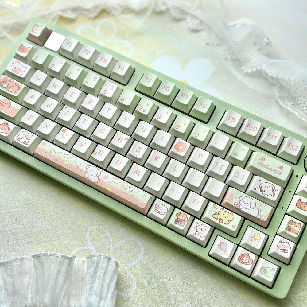 95 Keys Cherry Profile Sweet Zoo Series II PBT Keycaps - Keebookeys