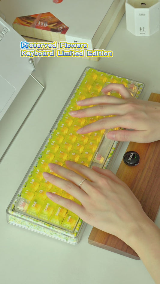 Preserved Flowers Spring Keycaps Keyboard Limited Edition