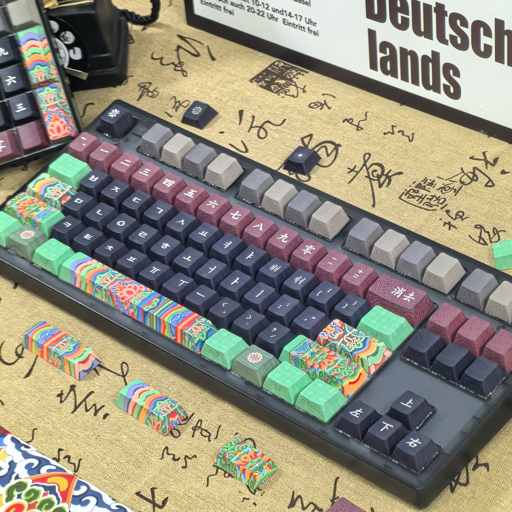 Chinese Ancient Architecture Theme Keycap - Keebookeys