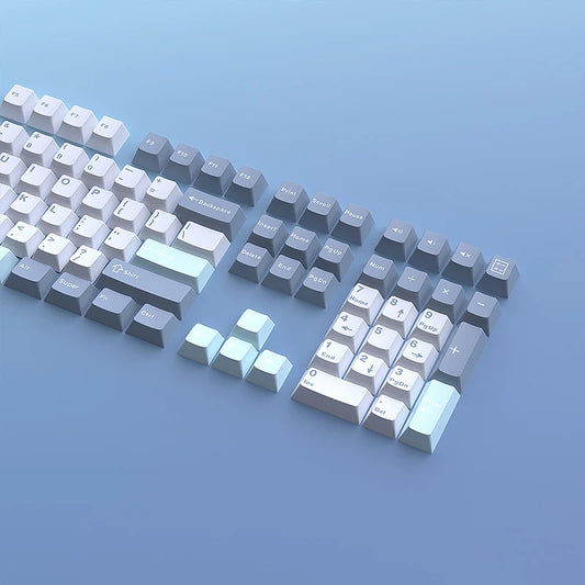 126 Keys Cherry Profile Minimalist PBT Keycaps - Keebookeys