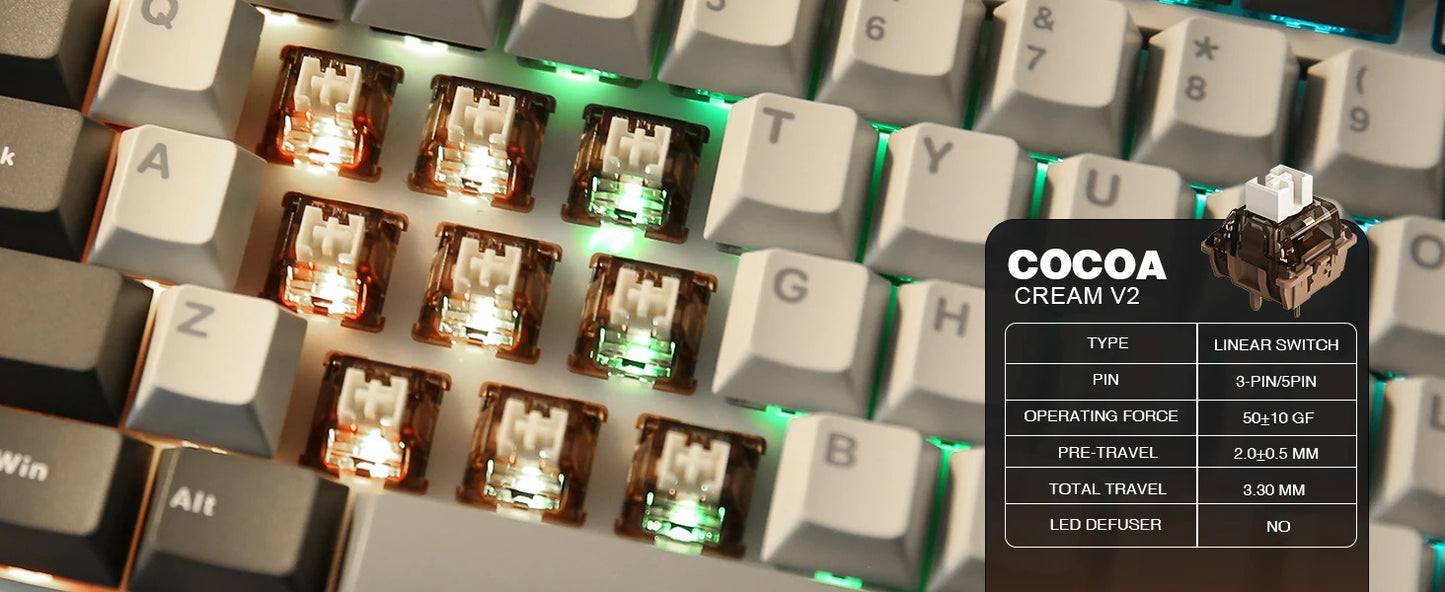 YUNZII B75 PRO Mechanical Keyboard - Keebookeys