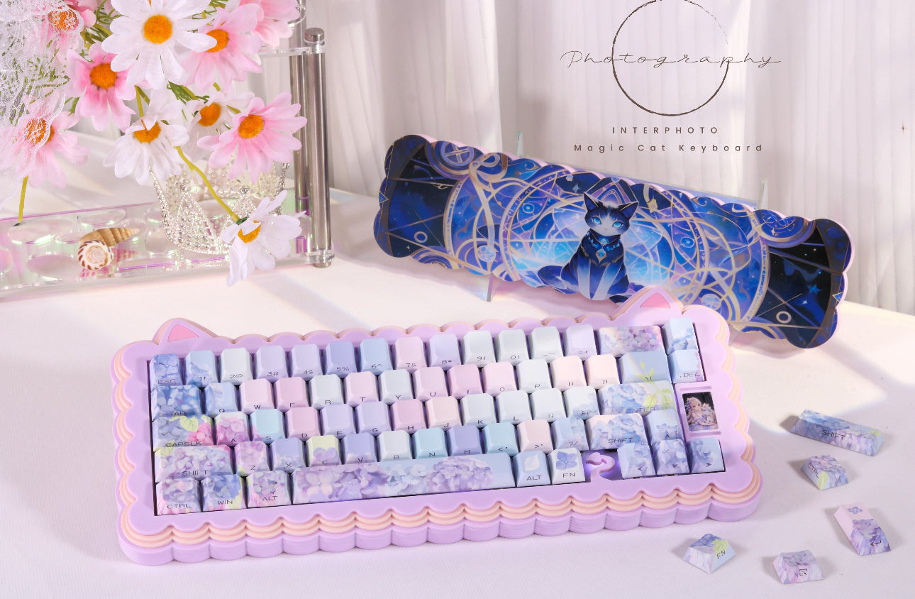 Magic Cat 68 Keyboard Kit With Wrist Rest