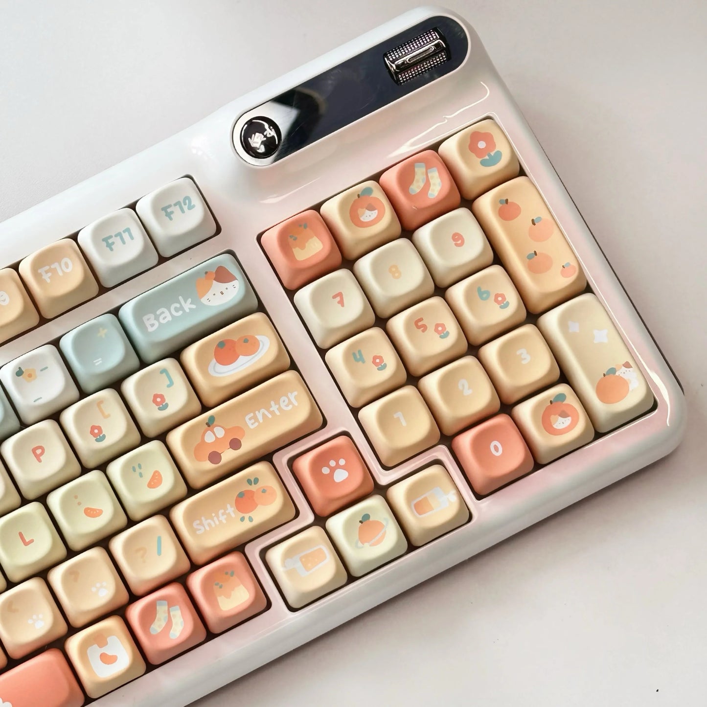 131 Keys XOA Profile Orange Soda Theme PBT Keycaps - Keebookeys