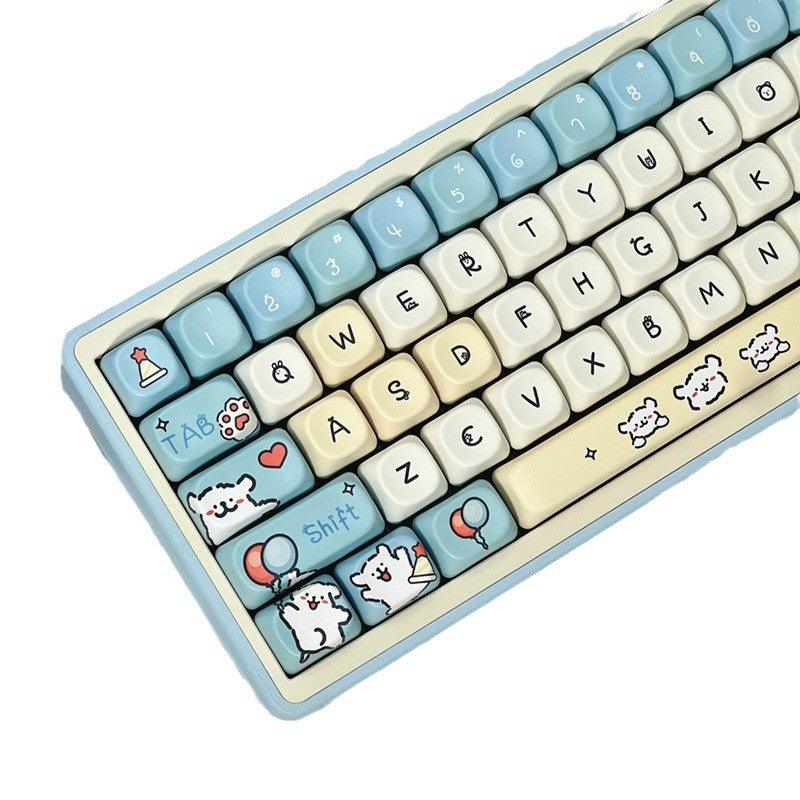MOA Profile Minimalist Dog Keycaps - Keebookeys