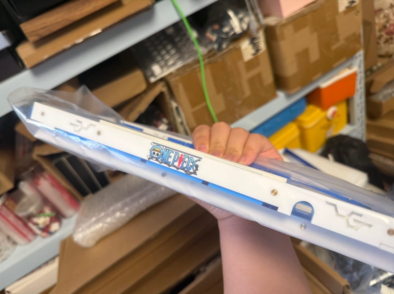 Zuoer 68 UV One piece keyboard Handcrafted Acrylic Keyboard - Gintama Waves Theme