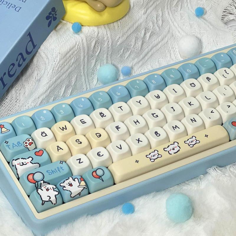 MOA Profile Minimalist Dog Keycaps - Keebookeys