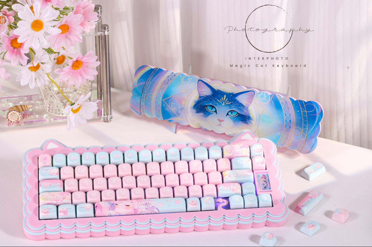 Magic Cat 68 Keyboard Kit With Wrist Rest