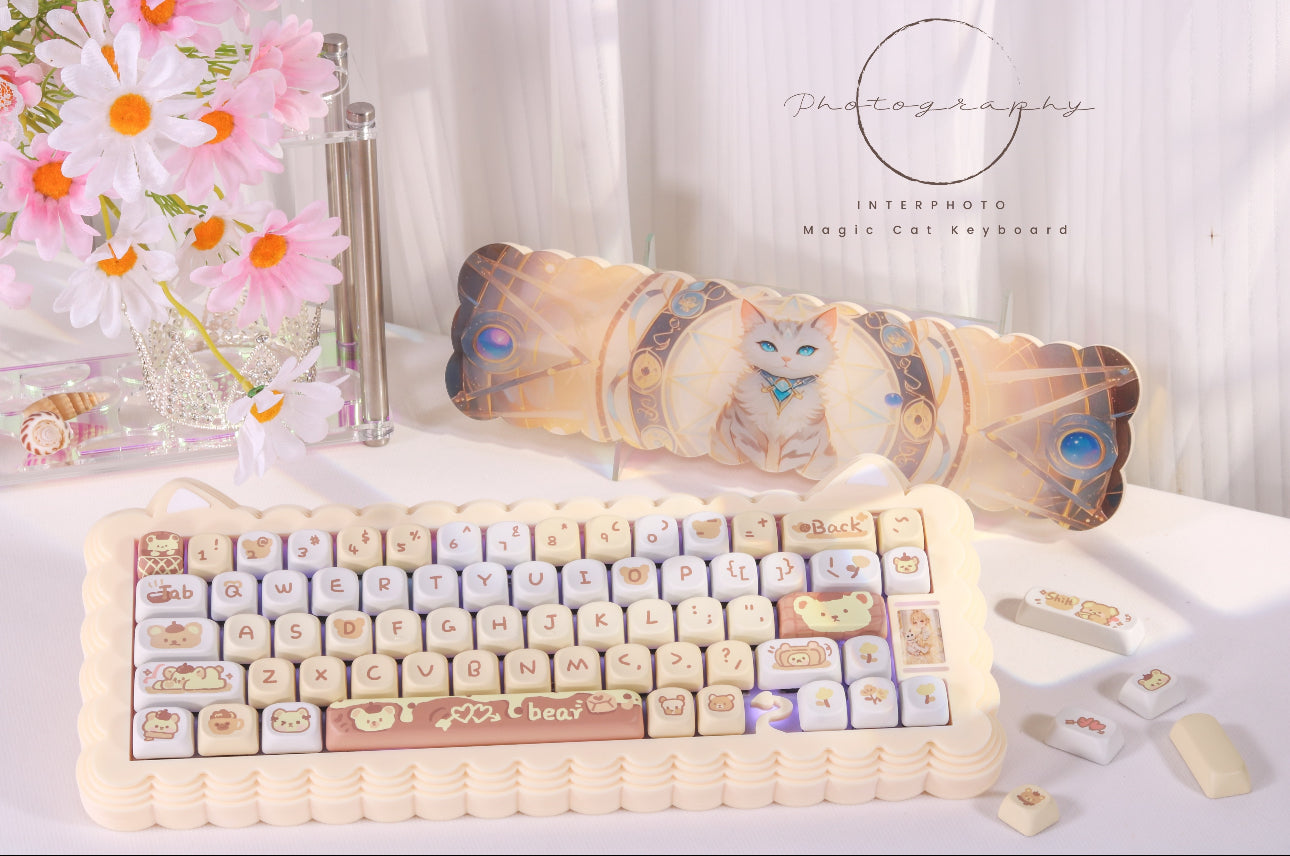 Magic Cat 68 Keyboard Kit With Wrist Rest