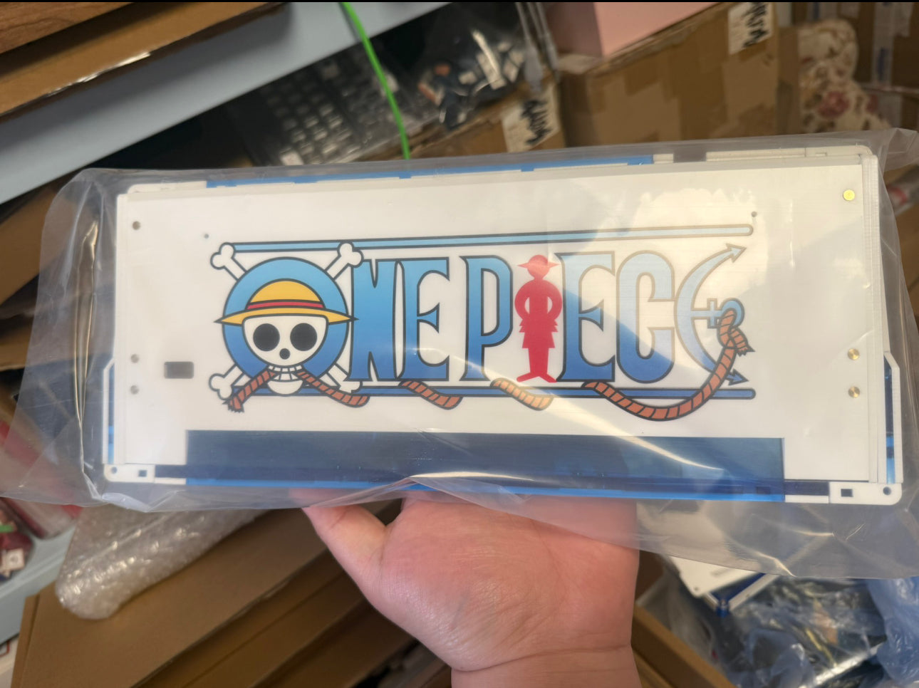 Zuoer 68 UV One piece keyboard Handcrafted Acrylic Keyboard - Gintama Waves Theme