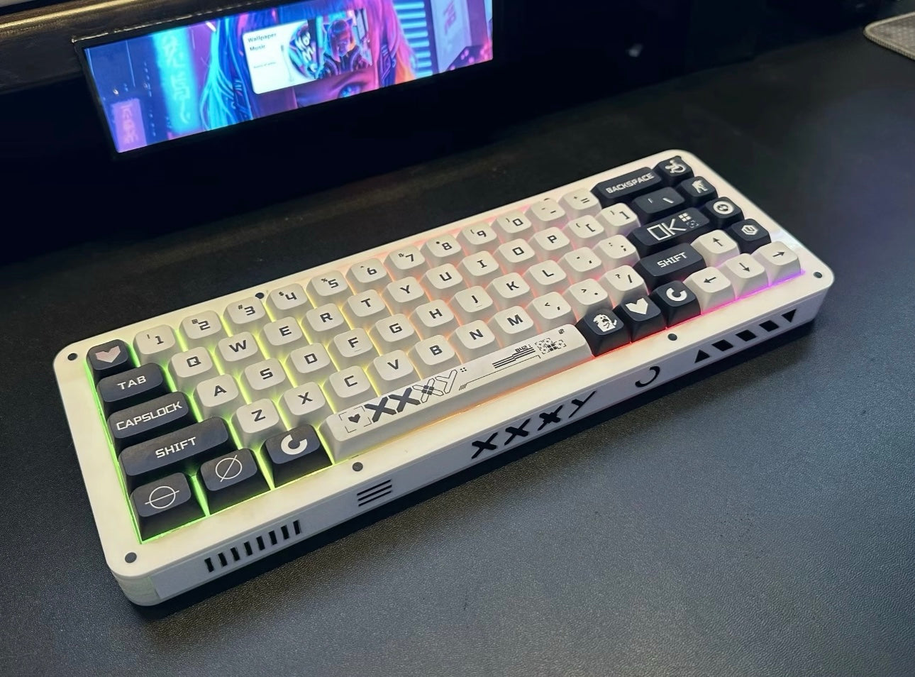 Xxx Themed Acrylic Keyboard(No keycaps) - Keebookeys