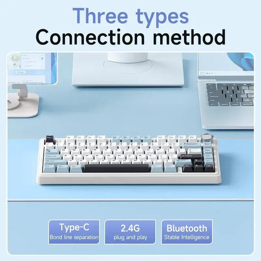 AULA F75 Wireless Mechanical Keyboard - Keebookeys