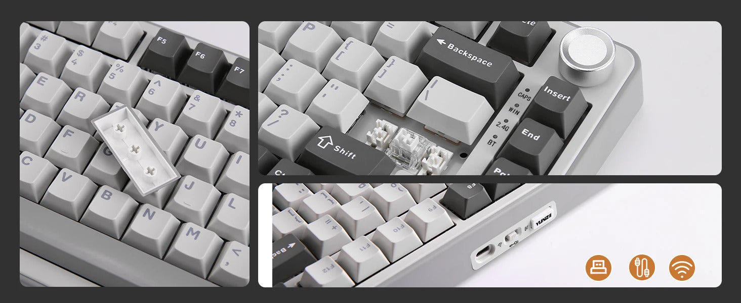YUNZII B75 PRO Mechanical Keyboard - Keebookeys