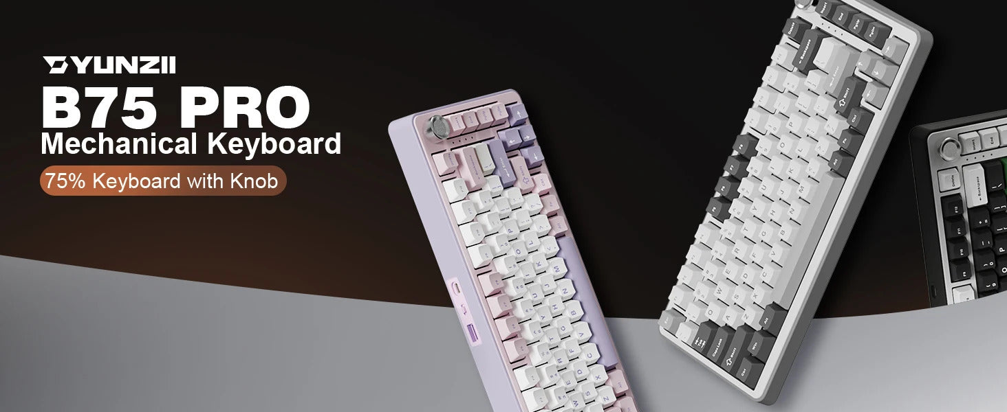 YUNZII B75 PRO Mechanical Keyboard - Keebookeys