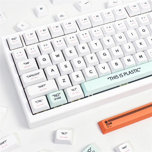 141 Keys XDA Profile Plastic Theme PBT Keycaps - Keebookeys