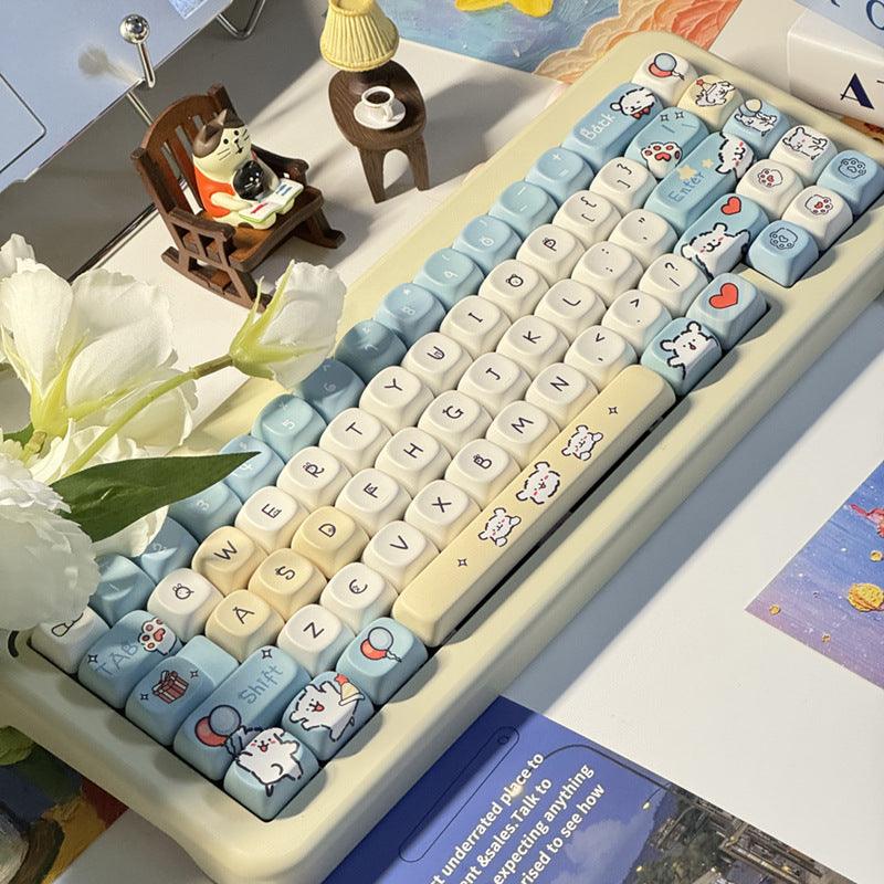 MOA Profile Minimalist Dog Keycaps - Keebookeys