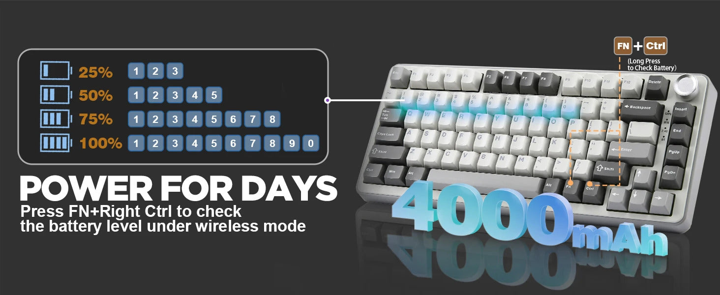 YUNZII B75 PRO Mechanical Keyboard - Keebookeys